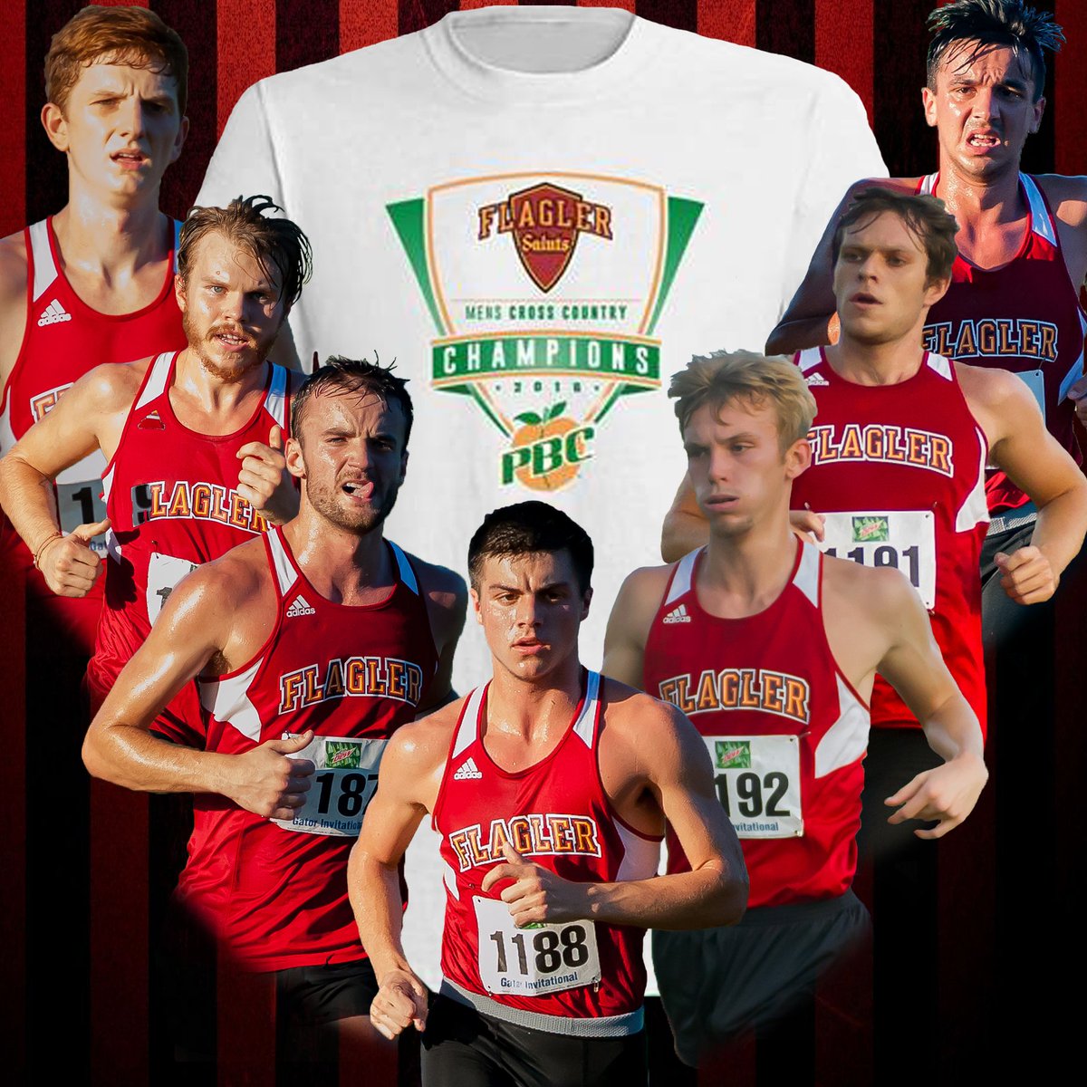 FlaglerSports's tweet photo. #ReppinTheRunners Visit https://t.co/VXFylXPNTZ to purchase a men's XC PBC champs shirt! #SaintsLife #OurTownOurTeam https://t.co/nopgj8kZb0