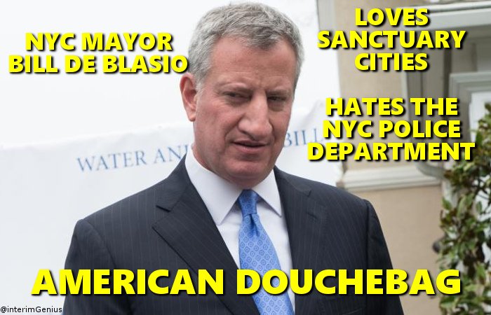 InterimGenius's tweet photo. The NYPD will never forget De Blasio turning his back of them. Fuck off Bill.
#WednesdayWisdom #LiberalPoison #SanctuaryCampus https://t.co/lLjjcDRsMv