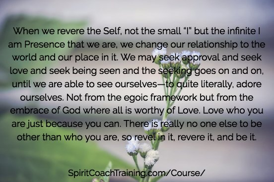 SpiritCoachTalk's tweet photo. Love who you are just because you can. #SpiritLedInstead #SpiritCoachTraining #Meditation #WednesdayWisdom https://t.co/pnt4Gowe7w