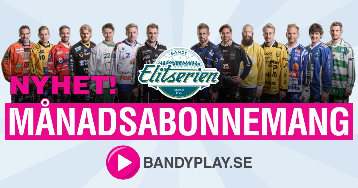 NYHET!
Nu är det efterlängtade månadsabonnemanget här! Läs mer på: elitserien.se/2016/11/16/str… #elitserien #bandyplay #svbandy