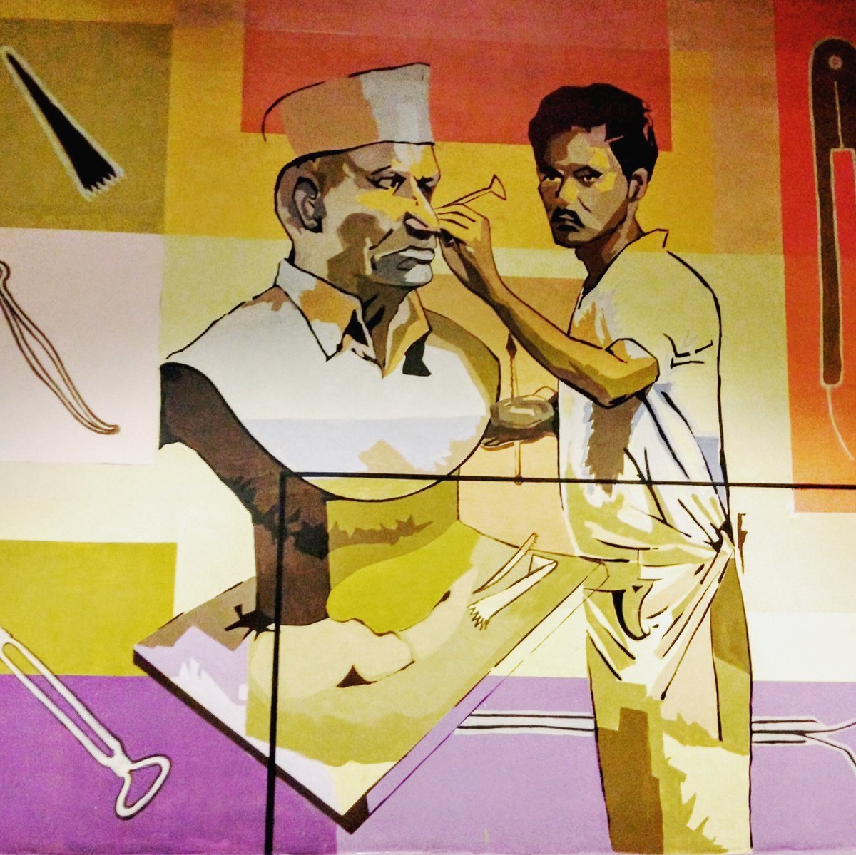 Divya31288's tweet image. Metro stations are filled with beautiful illustrations
Whoever did it did a nice job
#Mumbai #station #art #wallarts #painting #illustration