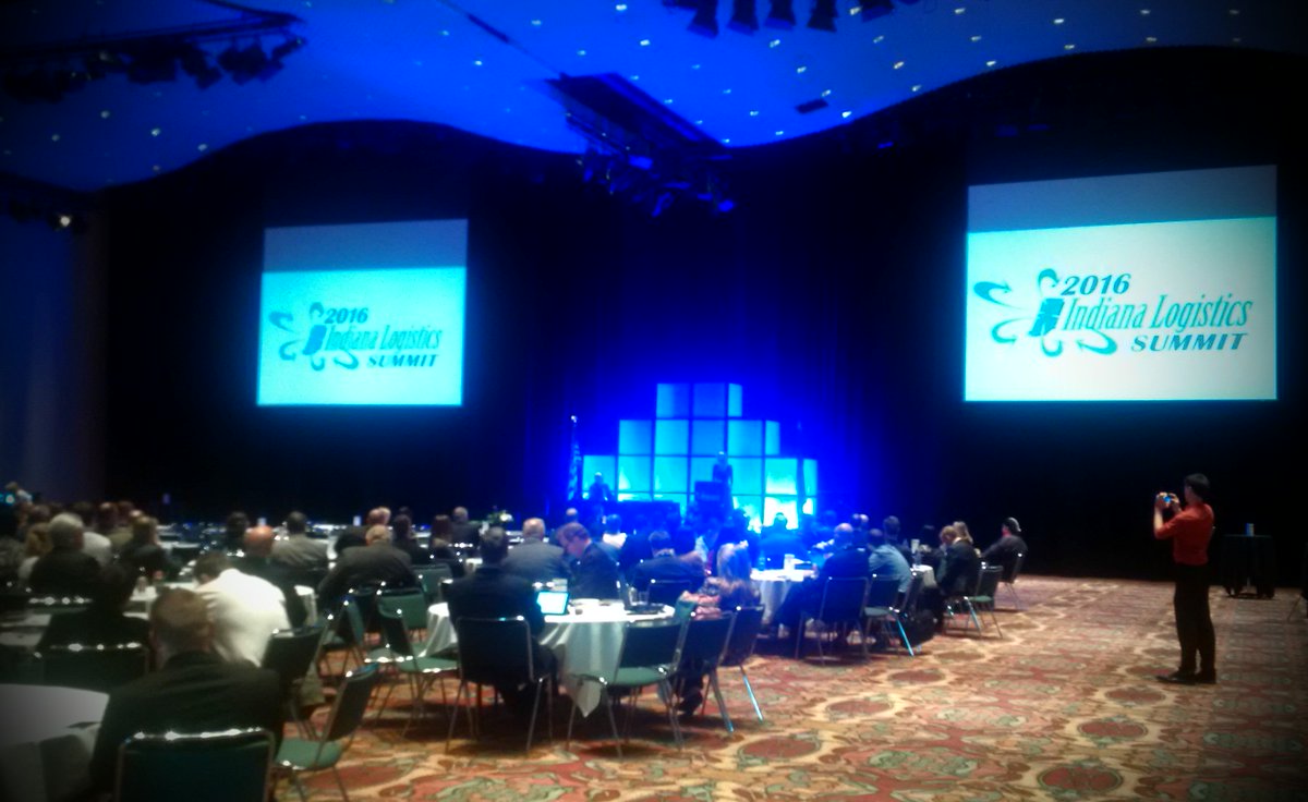 RunkelConor's tweet photo. Kicking things off at the Indiana Logistics Summit here in Indy! @shipCN
#INLogisticsSummit https://t.co/yOiMkjnuzi https://t.co/78ZEzPrUS1