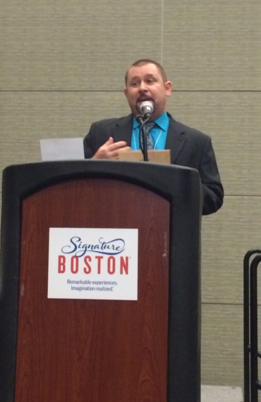 State Supervisor of the Year 2016 Ryan Wertz (OH). Congratulations Ryan and thx for your talents! #ncssfl16 #actfl16