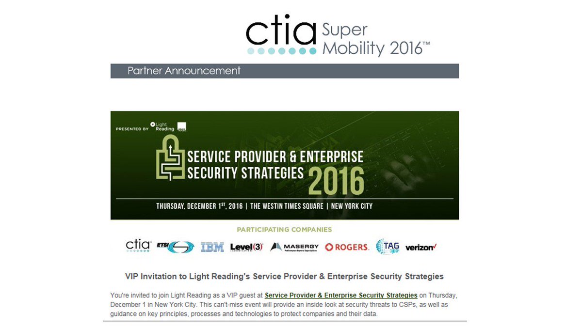 Light Reading's annual Network Security event in New York, December 1 lightreading.com/SPESS2016