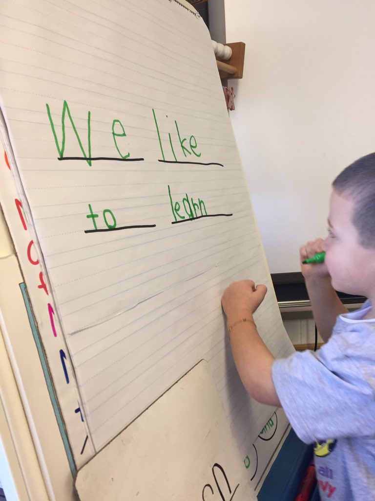 rm2kindergarten's tweet image. Interactive Writing!