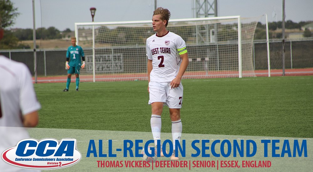 WT Men's Soccer (@buffsmenssoccer) on Twitter photo Congrats to Thomas Vickers on being named to the <a href="/d2cca/">Division II CCA</a> All-South Central Region Second Team! Congrats to Thomas Vickers on being named to the <a href="/d2cca/">Division II CCA</a> All-South Central Region Second Team!