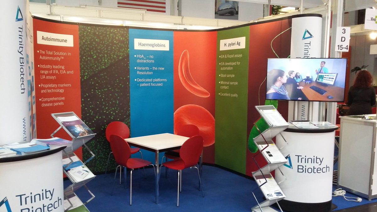 Have you stopped by the <a href="/TrinityBiotech/">Trinity Biotech</a> booth at <a href="/MEDICATradeFair/">MEDICA</a>? Hall 3 D15-4 if you haven't.