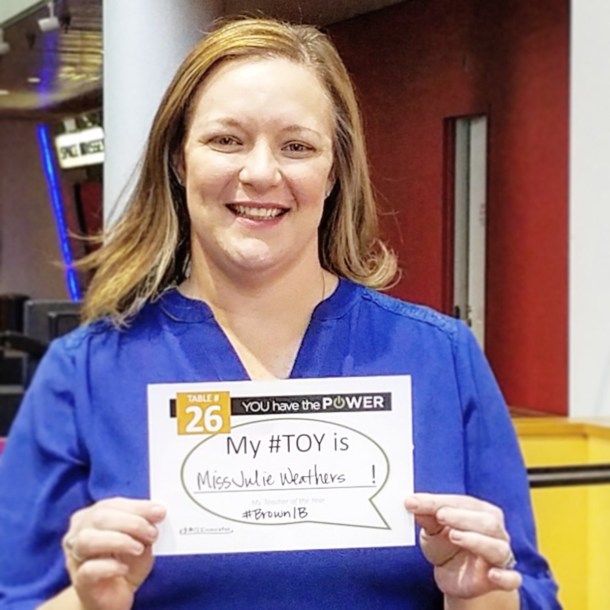 edinitiativeco's tweet photo. Check your table card to share your Teacher of the Year with #CEInnovates #CoTOY https://t.co/b0xB2LKiM0