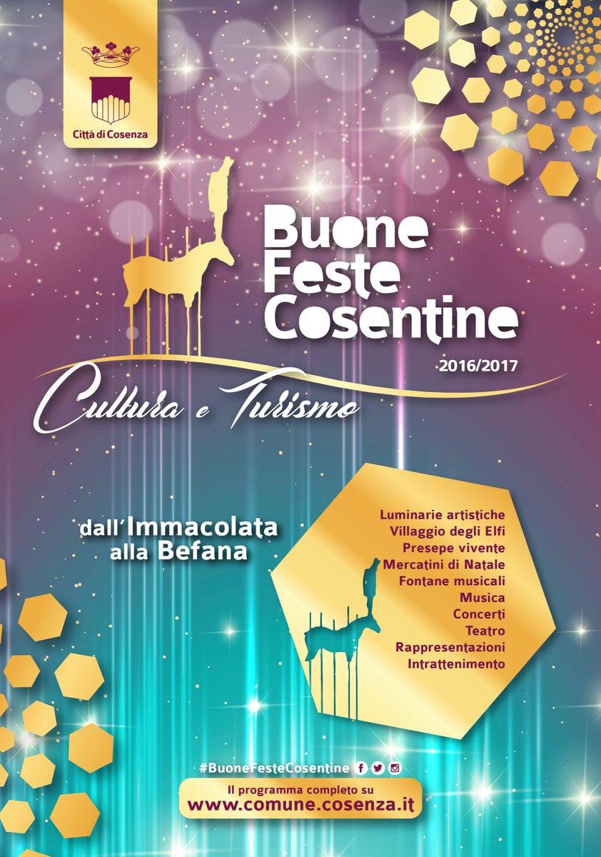 RosariaSuccurro's tweet photo. Al via i primi di dicembre l'edizione 2016/2017 di #BuoneFesteCosentine
#Cosenza #Calabria 
https://t.co/mwpadiNvZf https://t.co/GdBLPCgrqo