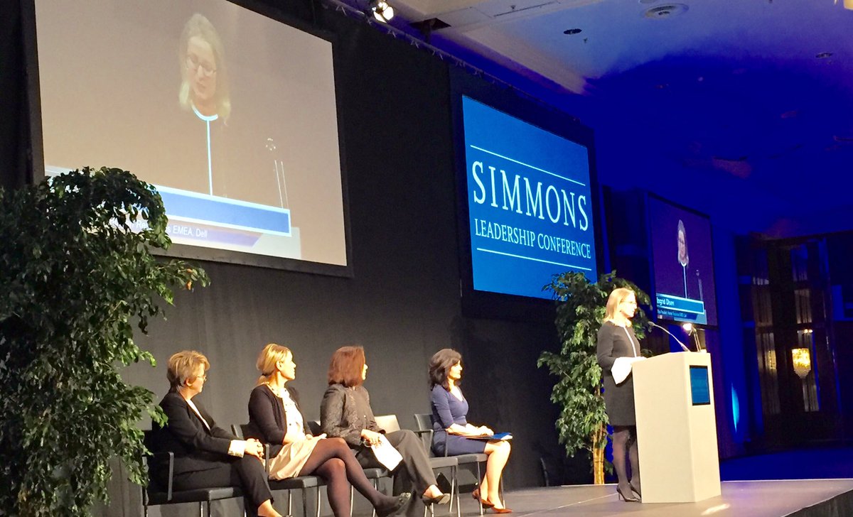 Ingrid on stage now #SLCBerlin #DellDiversity <a href="/SimmonsLeads/">Institute for Inclusive Leadership</a>
