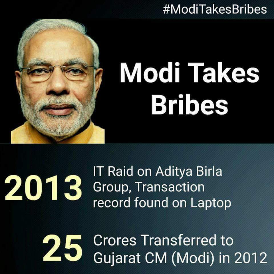 CheMystery_Raj's tweet image. #ModiTakeBribes