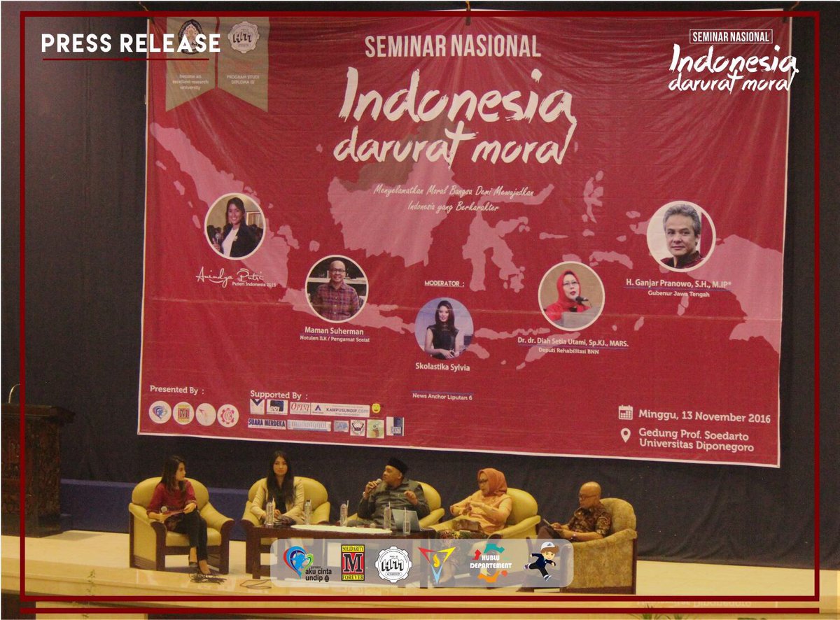 Press release Seminar Nasional: Indonesia Darurat Moral!