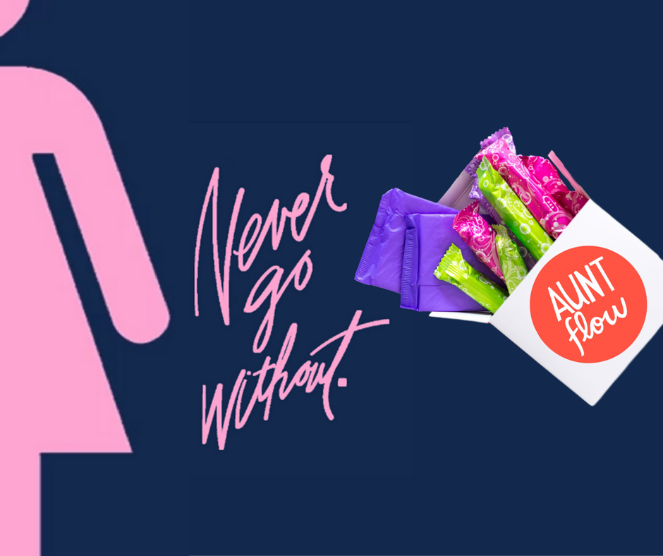 GoAuntFlow's tweet photo. Guess who loves parties & periods as much as we do? #NeverGoWithout Now through Dec, give to the women they serve at https://t.co/ZZV4XhswZk https://t.co/9k2Hz1a9PE