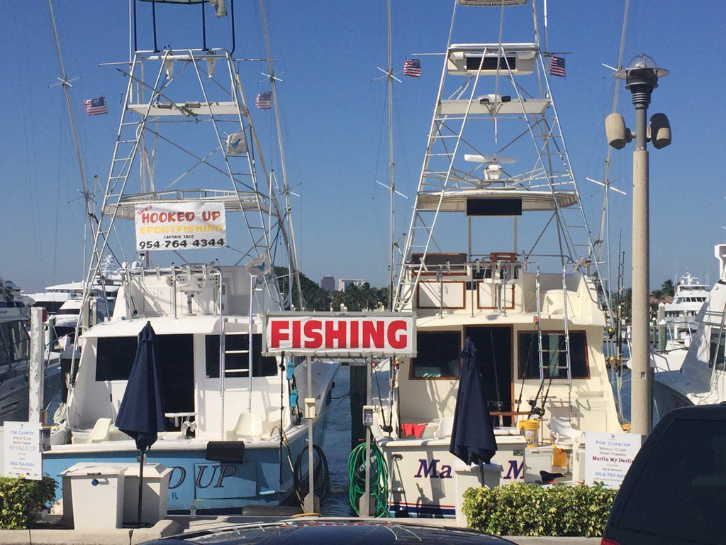 Great fishing charters available @HiltonWorldwide #FortLauderdale #ismarketing #bahiamar