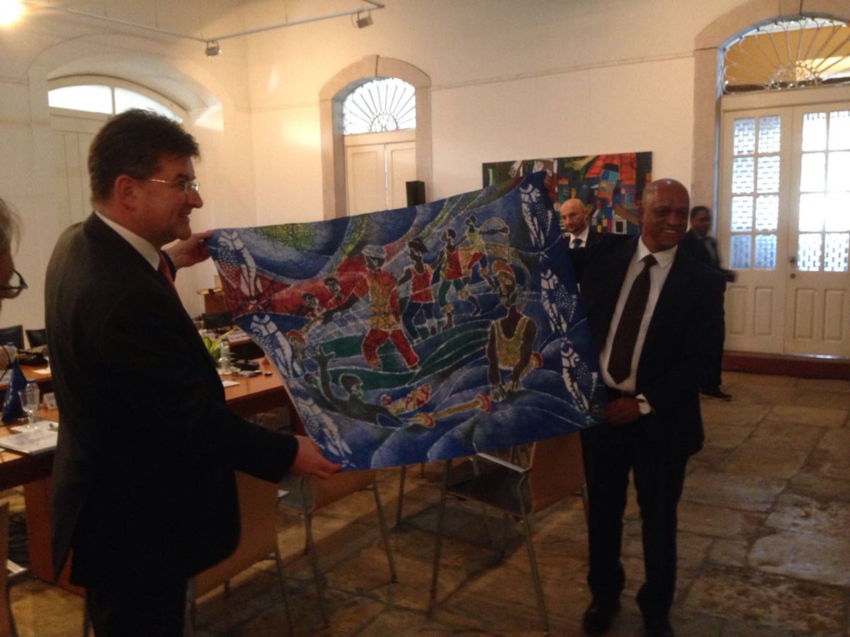EUinCV's tweet photo. #EU #CapeVerde Ministerial dialogue in Mindelo: assessing Special Partnership, its progress, challenges and future implementation #EEAS https://t.co/exhEFrFm7K