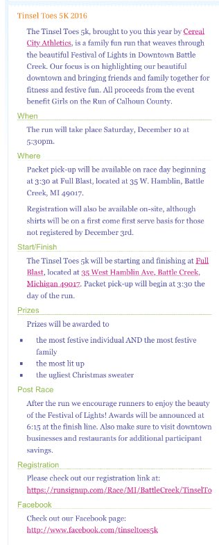 yac_bccf's tweet photo. Organization of the Week: 
Girls on the Run is have their annual Twinkle Toes 5k! Participate to have fun and support Girl Power! ⛄️🎄🏃🏽‍♀️🏃🏼 https://t.co/ZqkSoeeWHO