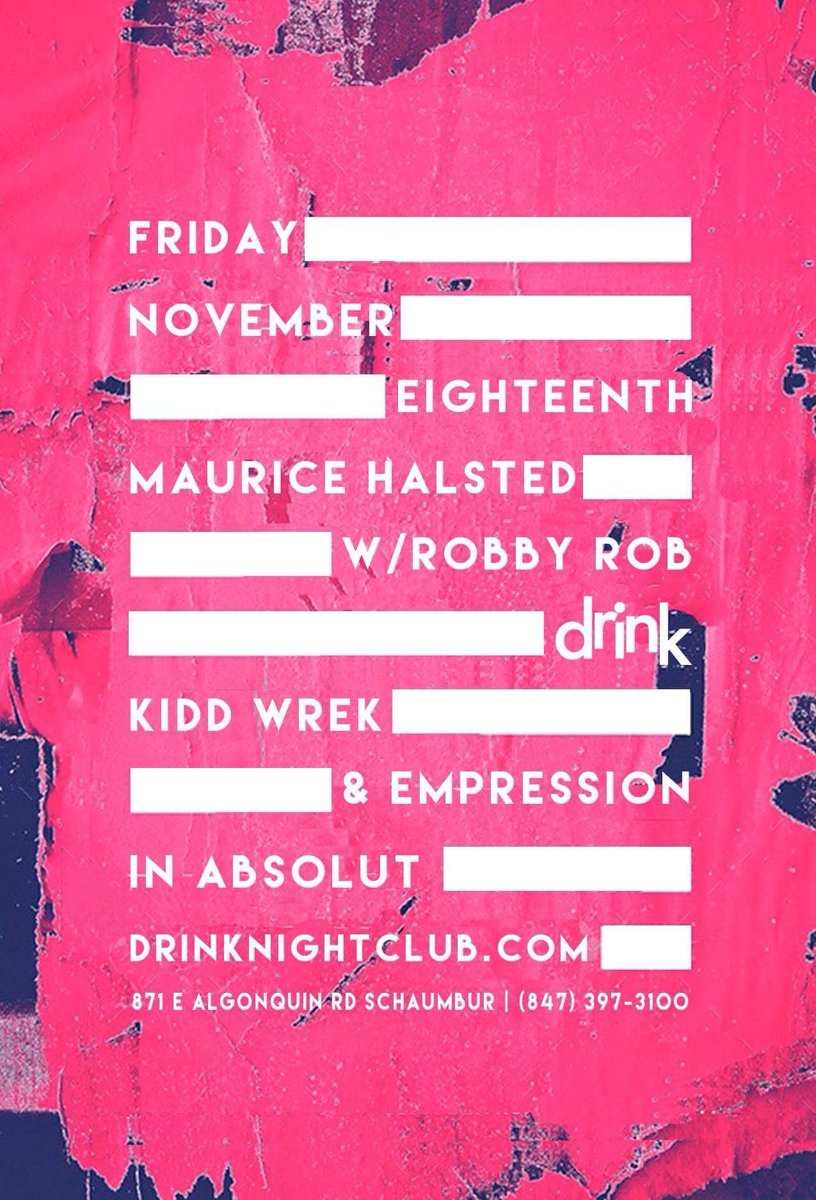 Spinnin at Drink Nightclub this Friday, throwin down on some house! Come on out for some good vibes. #SeeYouThere 😁