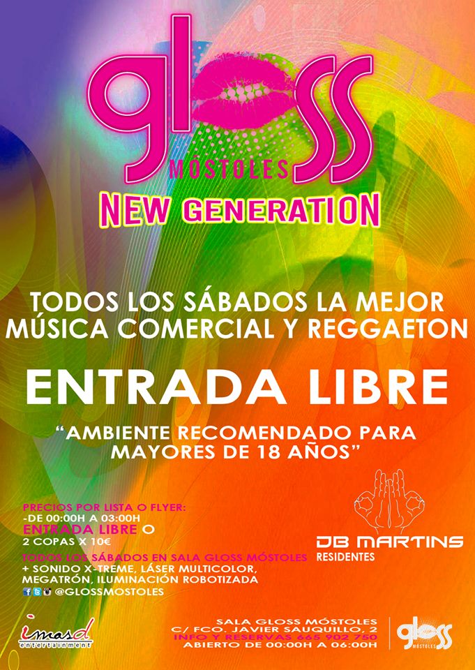 glossmostoles's tweet photo. @glossmostoles Todos los #SabadosNoche en #Móstoles
 La Mejor Música Comercial y Reggaeton 
"Ambiente Recomendado para Mayores de 18 años" https://t.co/rt3WAApUHW