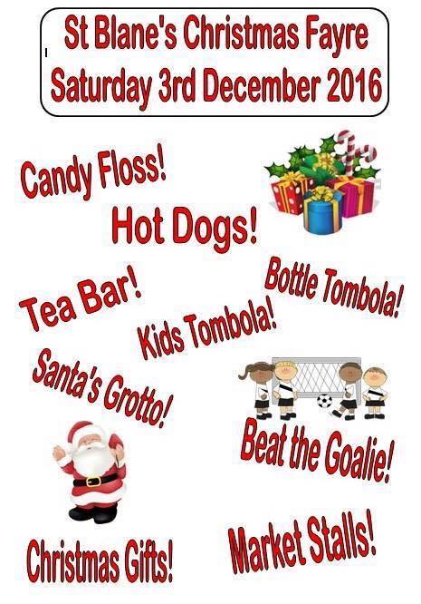 Christmas fete on Saturday 3rd December in the school hall. 9.30am till 11.30am. See you all there.