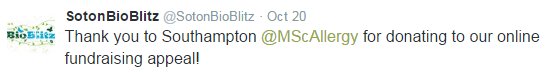 MScAllergy's tweet photo. Happy to hear that @SotonBioBlitz won the bid for @ZanyZebras2016 #Zebraversity and that she is settling in nicely! https://t.co/m3t4pYhkgL https://t.co/N84EjavwQd