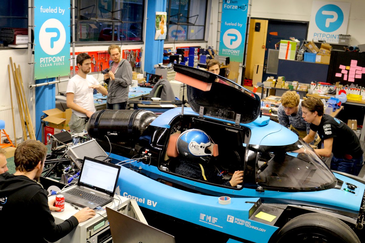 forzeh2racing's tweet photo. VII is back in the garage and she's looking extra cool with our @LeovanderEijk in the driver's seat. Can you guess what's happening? #racing https://t.co/yvThaqa1bm