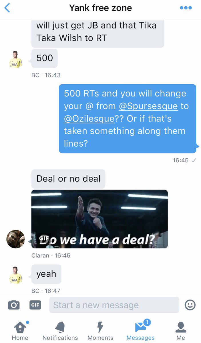 Tom4pf's tweet photo. 500 RTS AND @Spursesque CHANGES HIS @ TO @OZILESQUE https://t.co/ek9IQgGQL4