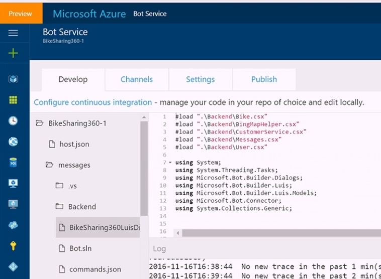 crudeoilreport's tweet image. @SQLGal in control of #AzureBotServices at #MSFTConnect