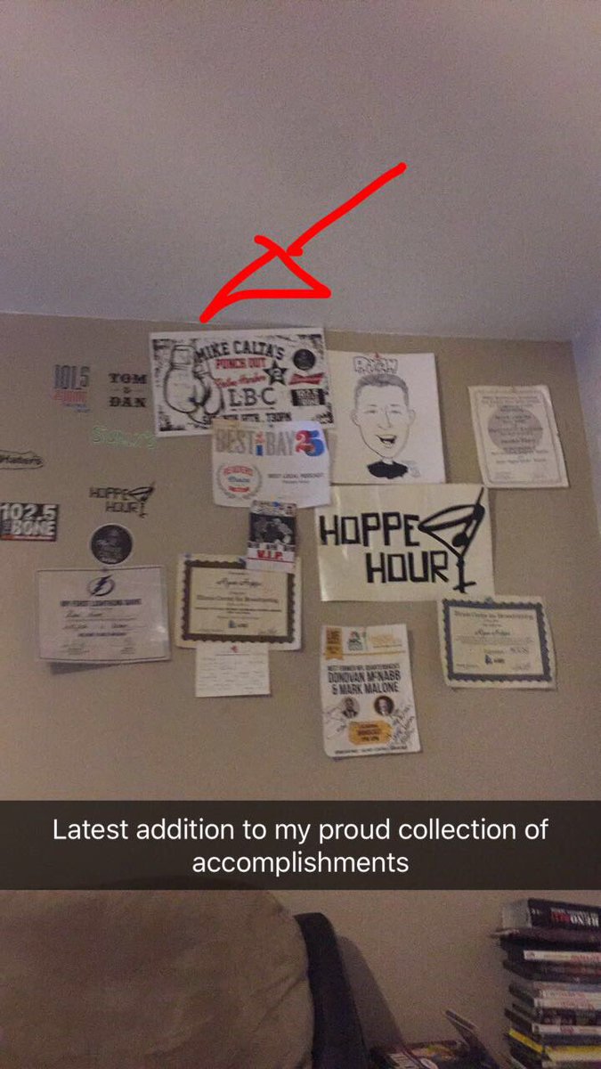 ryanhopperadio's tweet photo. The latest addition to my riveting wall of accomplishments at the apartment #MCPO2 https://t.co/b2vsqYhwZF