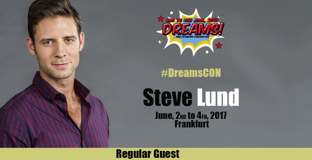 Steve Lund (<a href="/leven_stund/">steve lund</a>) is going to <a href="/DreamsCONEurope/">Dreams CON Europe</a> in #Frankfurt come on out June, 2nd to 4th, 2017