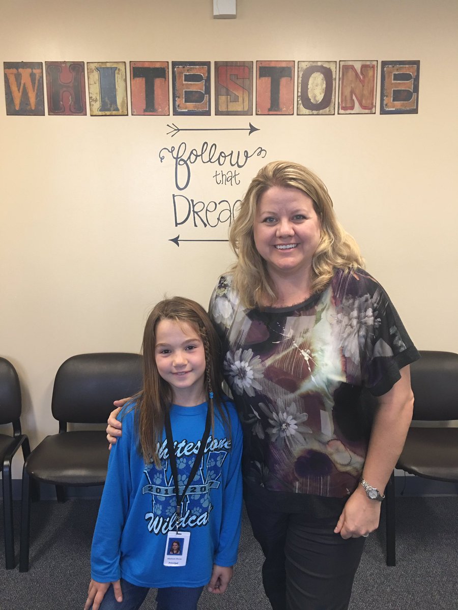 Congrats to our Principal of the Day-Madison Riccio!!!