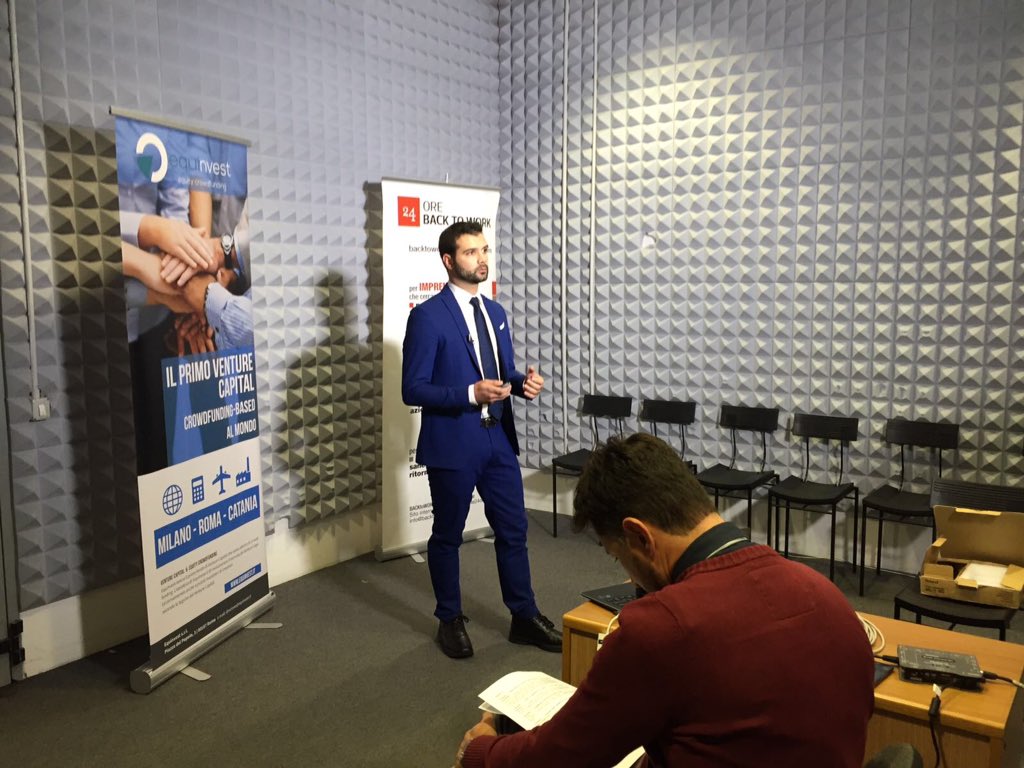 BacktoWork24's tweet photo. #CrowdDeal #backstage live da via Monte Rosa #Milano vi facciamo conoscere da vicino l' #equity #crowdfunding https://t.co/mDC8sQtOVm