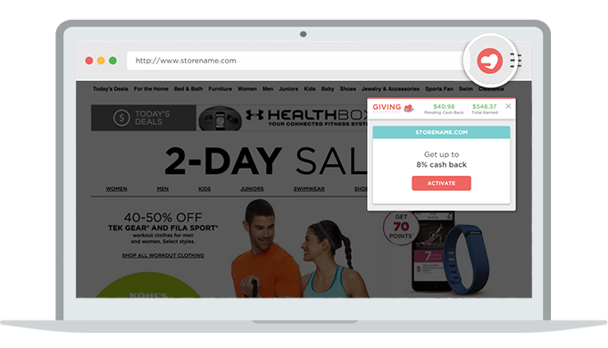 #DYK that you can get cash back &amp; help charities with one button? Start growing your savings &amp; good karma today: givin.ga/2dDRmUg