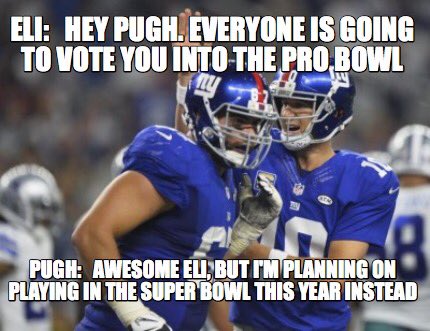 Hey now! Orlando sounds great but Houston sounds better! <a href="/JustinPugh/">Justin Pugh</a> #SBLI #probowlvote nfl.com/probowl/ballot