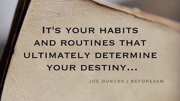 What will people say about the habits you exhibit today? #Motivation