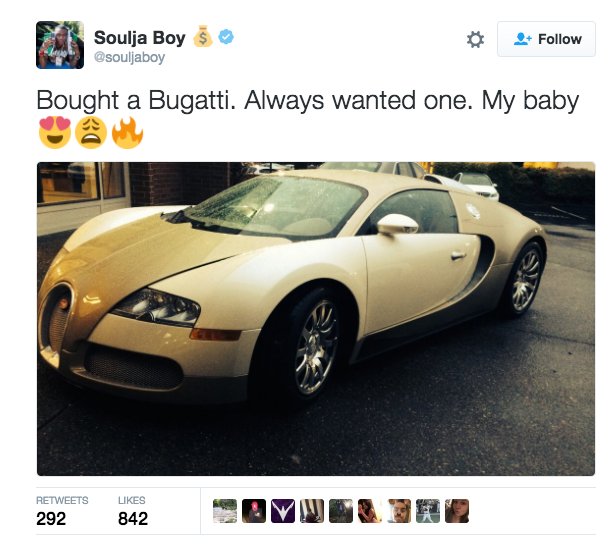 This is not part of a well diversified portfolio <a href="/souljaboy/">Soulja Boy (Draco)</a>