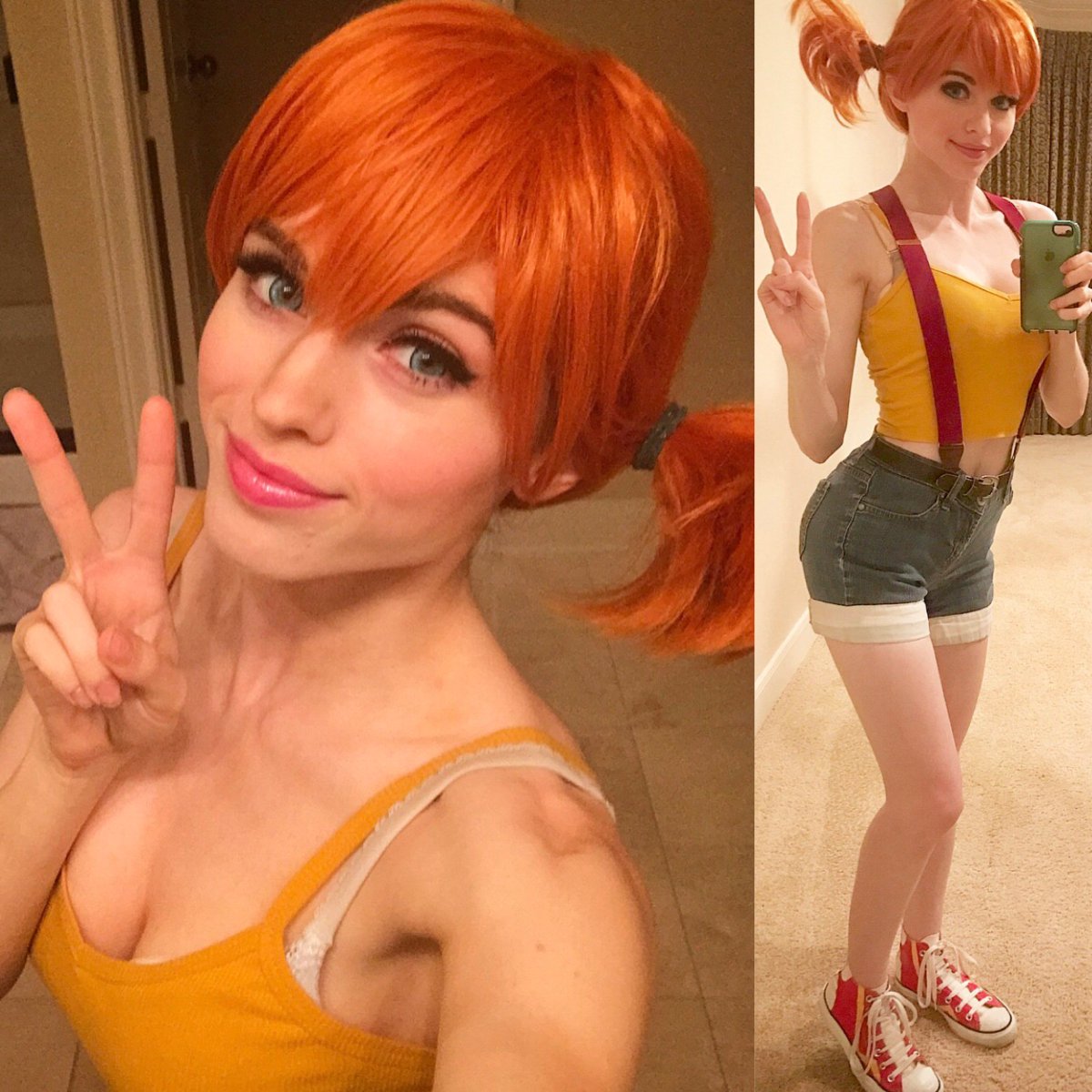 Amouranth before and after.