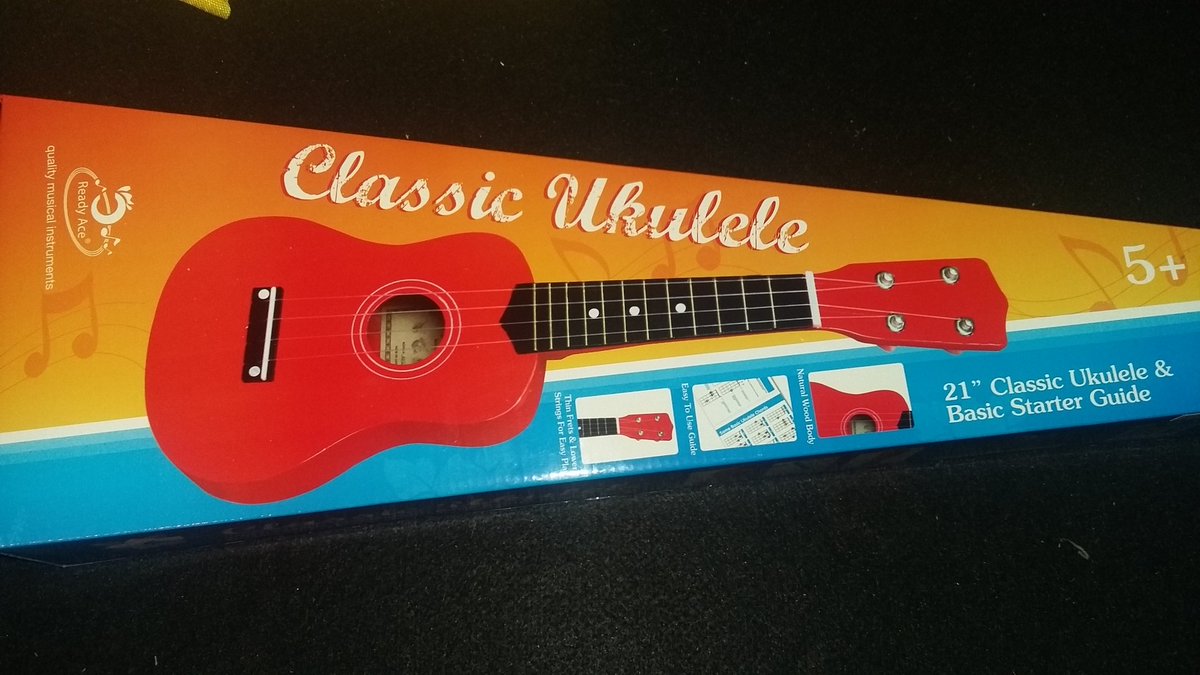 superhez's tweet image. When you nip into @homebargains for deodorant and come out with a ukele #randompurchase