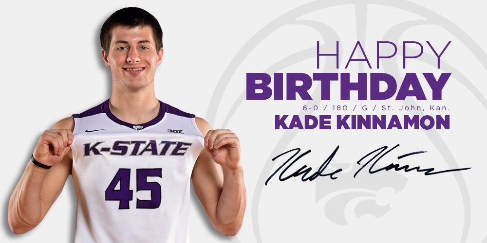 KStateMBB's tweet image. RT to wish @kinnamon3 a Happy 2️⃣1️⃣st Birthday! 🎉🎂