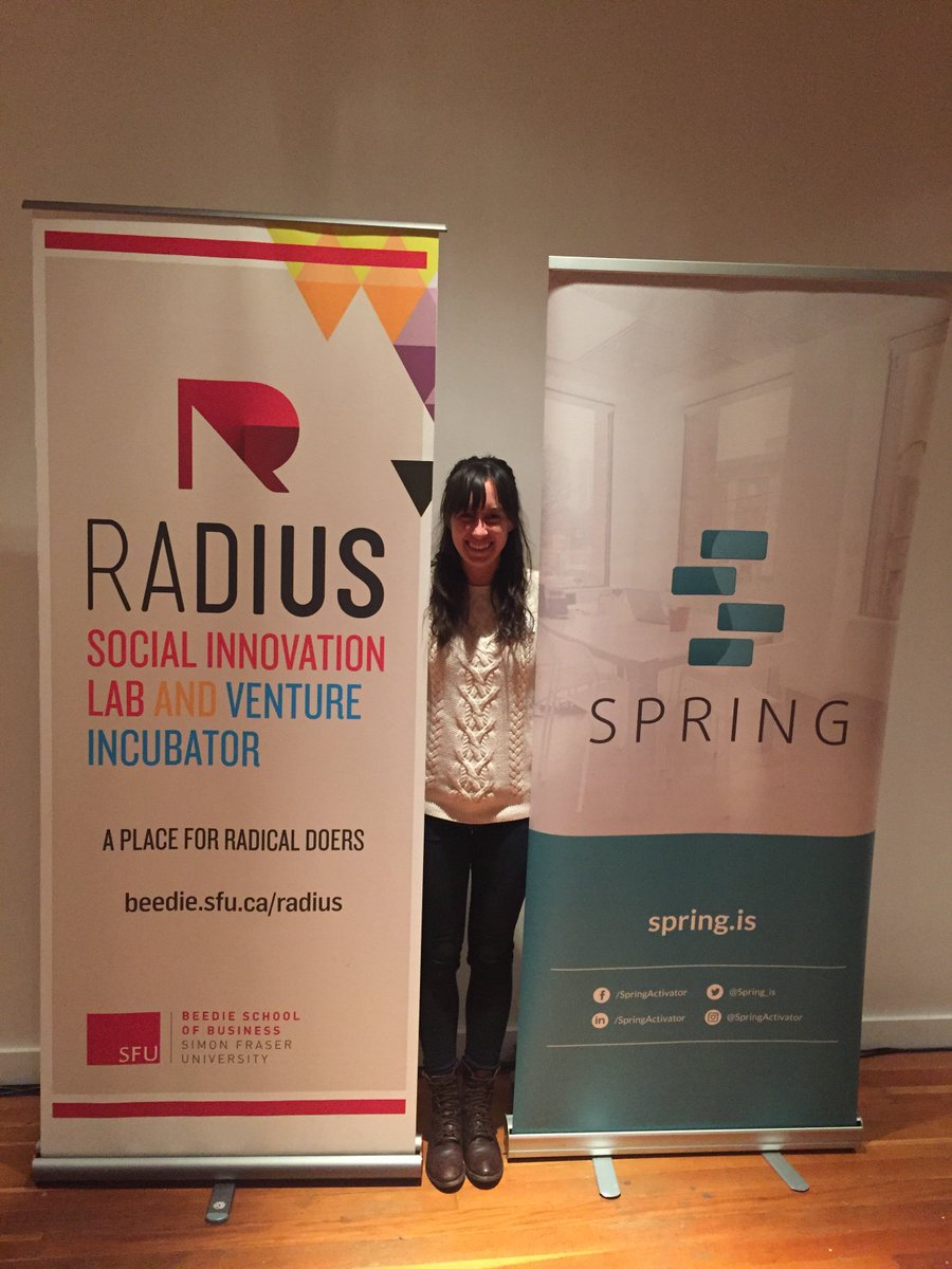 nadagrocery's tweet photo. The two best biz accelerator programs a #startup could ask for! @RADIUS_SFU & @Spring_is - both have new cohorts starting soon! #impactvan https://t.co/zpnuQoOl3r