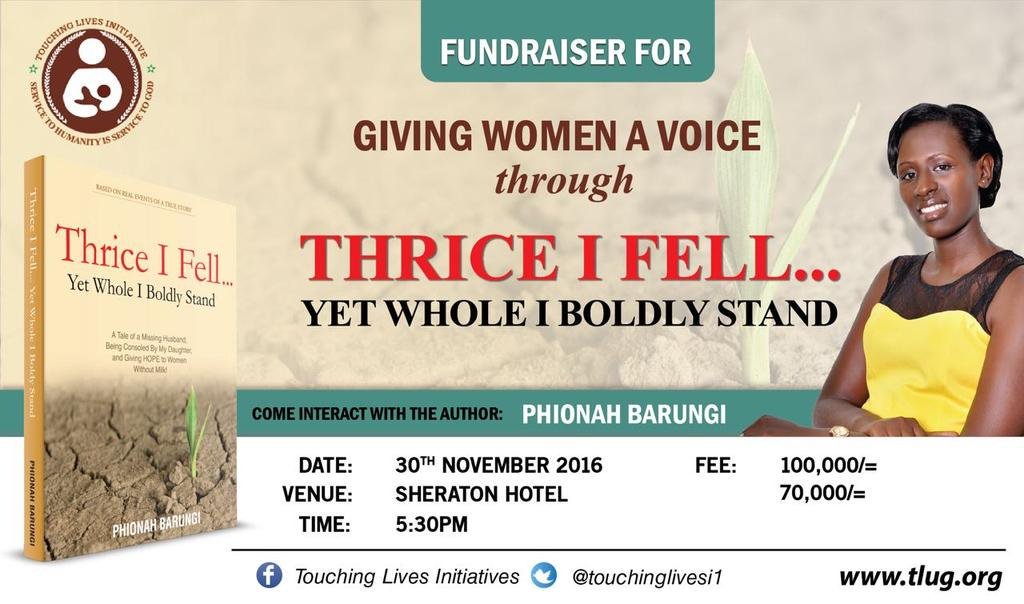SendrewY's tweet photo. And it's 5 days to the #booklaunch 

 #ThriceIFell 

@SheratonKampala 

#30Nov16 

@touchinglivesi1 @BeYourOwn01 https://t.co/MOKpDhBe49