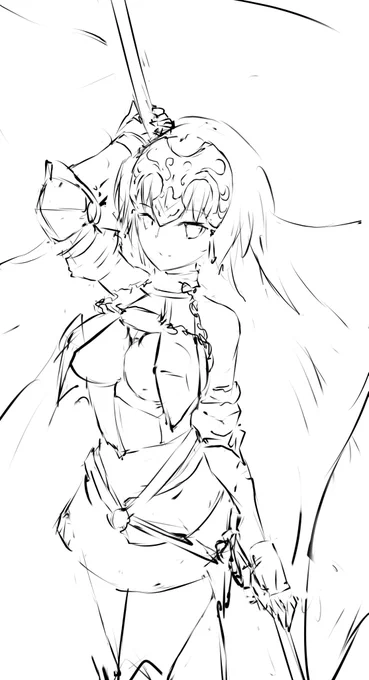 ジャンヌ・ダルク  -下書き   #FateGO #ジャンヌ・ダルク 