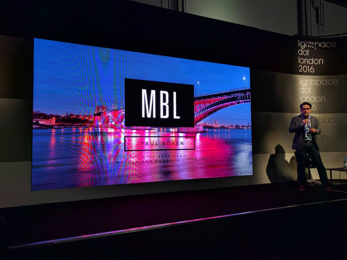Thanks <a href="/lux_live/">LuxLive</a> for giving MBL the stage to share our work.  #lighingdesign @mblightdesign