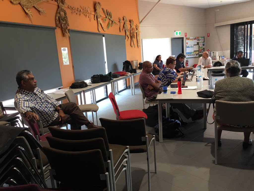 sandyosullivan's tweet photo. Deep contemplations @Indigenous_Inst Grad School in Alice Springs! #deepcontemplation https://t.co/WiPBFPX75P
