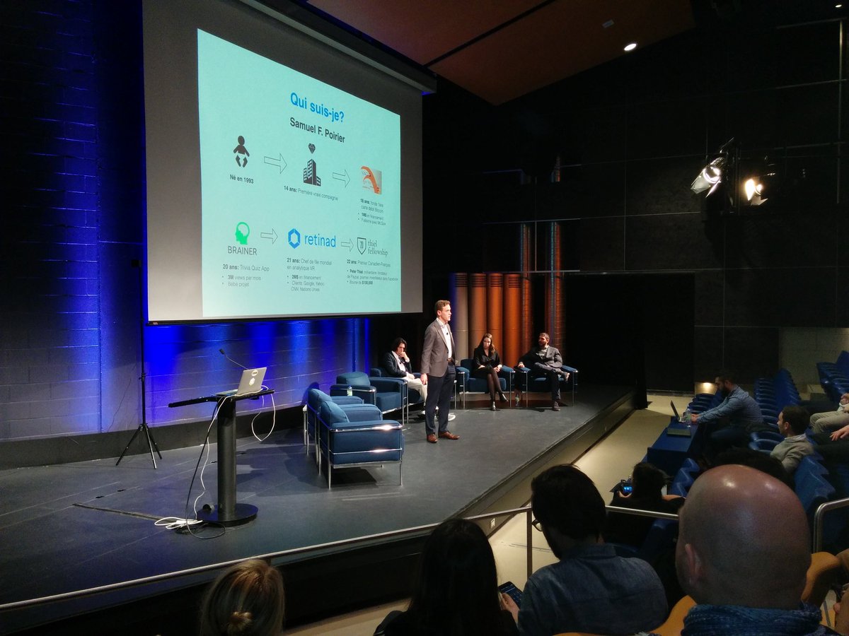 AmbroiseDebret's tweet photo. Conférence du CCE sur le VR à @HEC_Montreal #ccevr https://t.co/cwJC50lkVW