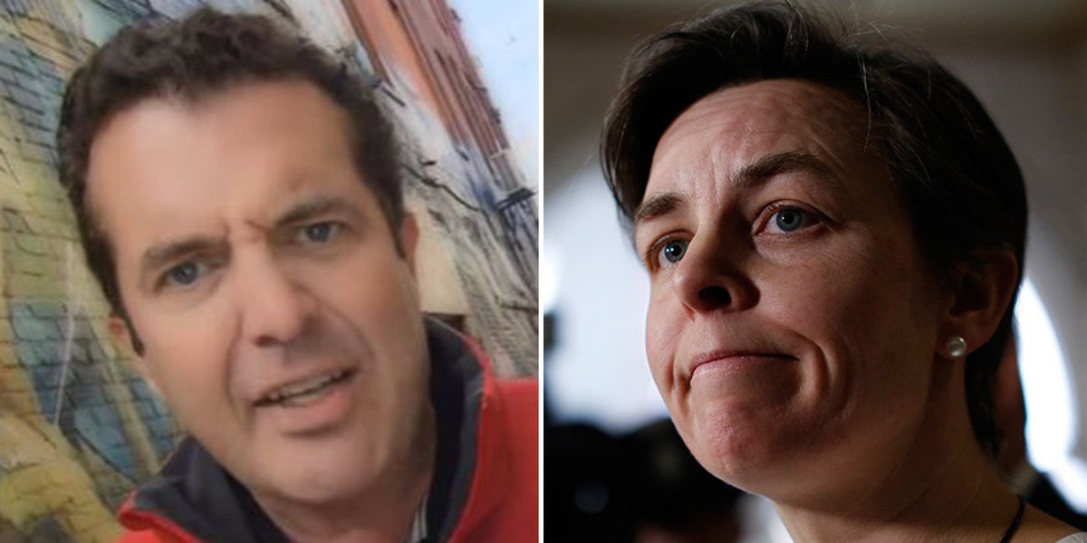 HuffPostCanada's tweet photo. Rick Mercer: Kellie Leitch speaks "secret language" only angry white people can understand https://t.co/rL0P4FTLyx https://t.co/HkgPISilUn