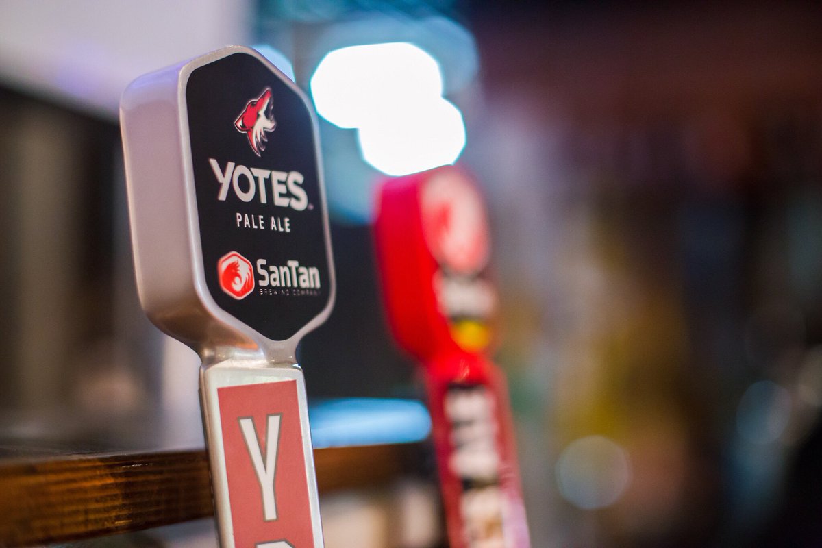 Yotes Pale Ale is officially at @GilaRivArena tonight! Let us know what you think of it using #YPA 🍻 https://t.co/N1x1VgSobh