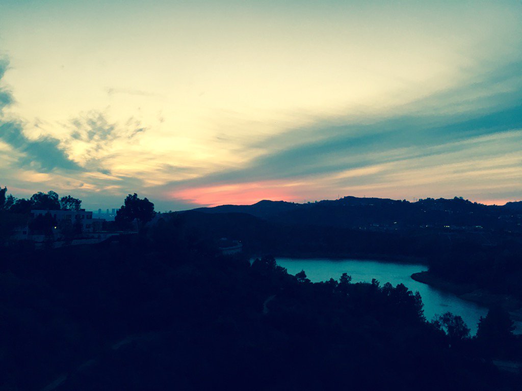 Yet another amazing Lake #hollywood #sunset #CaliforniaDreaming