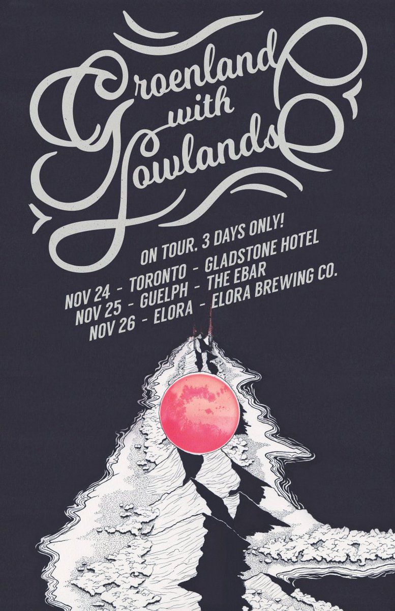 Tomorrow night! Get your tix to see @GroendlandMTL + come early to check out the amazing <a href="/Lowlandsband/">Gord Auld</a> ow.ly/4AEG30660Sb