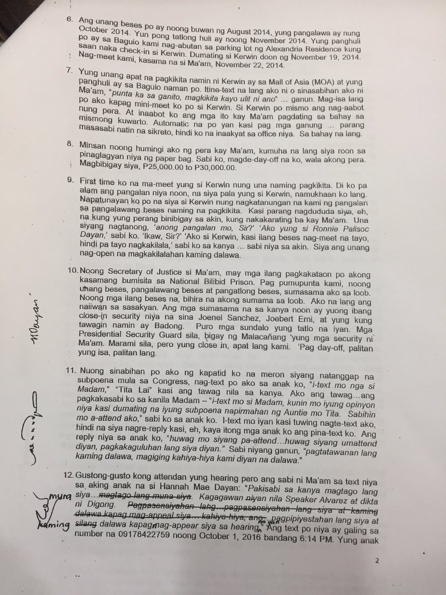 gmanews's tweet photo. LOOK: Ronnie Dayan's signed affidavit. | via @xianneangel https://t.co/nmi8byQYpr