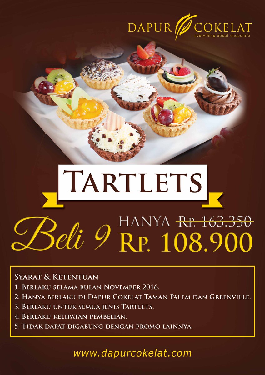 Dapur Cokelat On Twitter Beli 9 Tartlet HANYA Rp 108900 Selama Dapur Cokelat On Twitter Beli 9 Tartlet HANYA Rp 108900 Selama